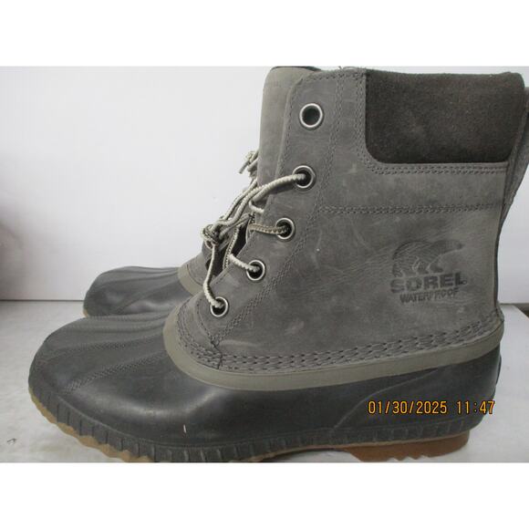 USED Sperry Men\'s Cheyanne Lace Rain Boot ,Grey/black/gum-Size 10 main image 6
